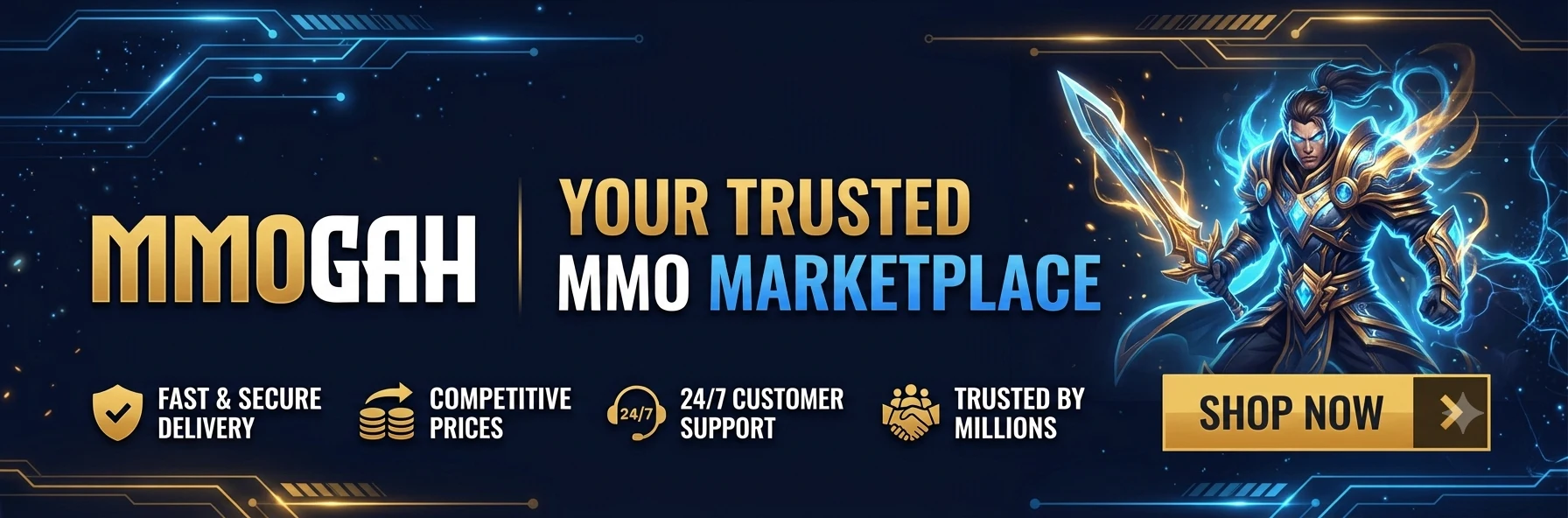 MMOGAH — Your Trusted MMO Marketplace. Gold, items and services.